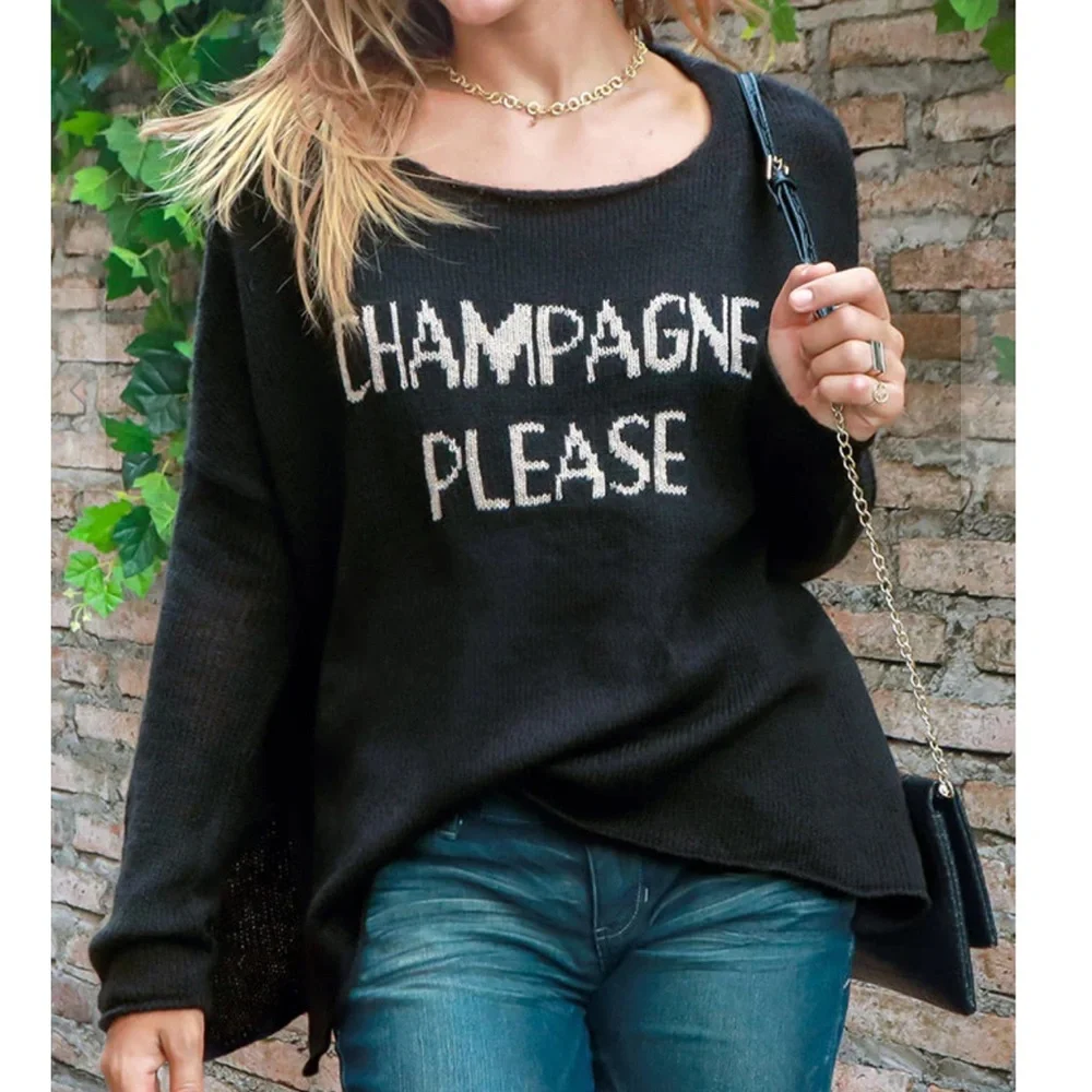 46 Chic Champagne Please Sweater - Picture 1 of 3